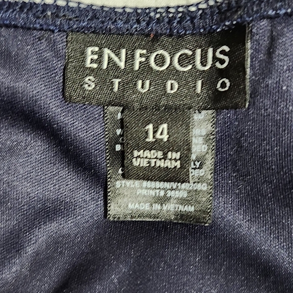 Enfocus Studio Navy Dress - Picture 2 of 6